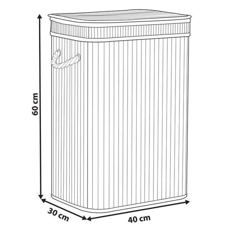 80 Litre Bamboo Laundry Basket