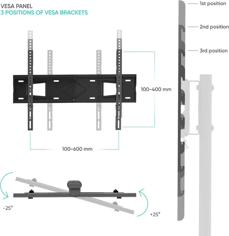 ONKRON TV Stand 32"-65", 30 kg max TS5550