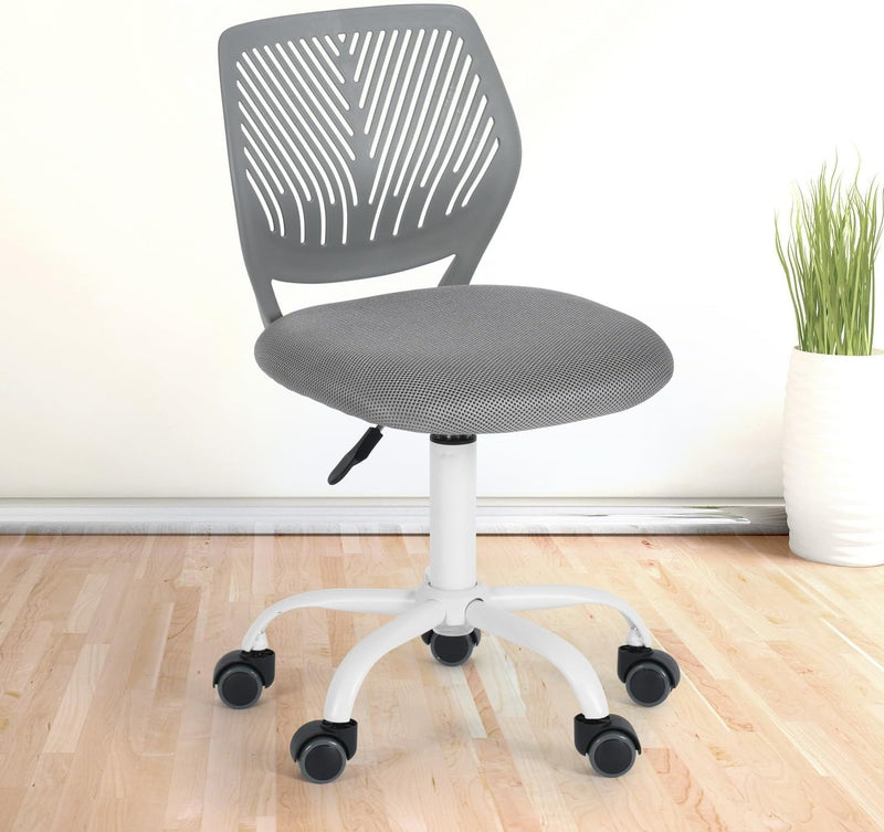 Homy Casa Desk Chair Ergonomic Adjustable Swivel Grey