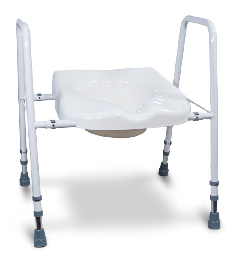 Raised Toilet Seat and Frame - Width Adjustable