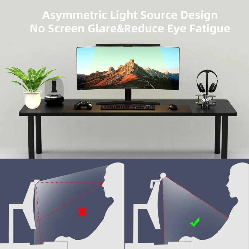 Curved Monitor Lightbar with Stepless Dimming