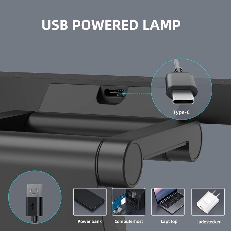 Curved Monitor Lightbar with Stepless Dimming