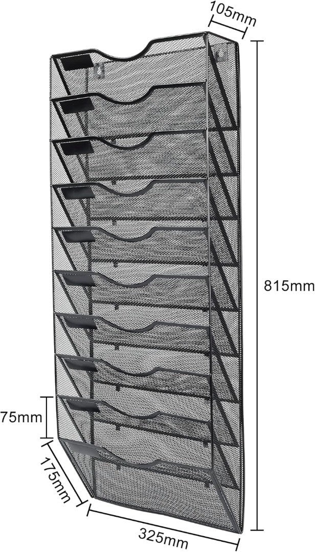 EasyPAG 10 Tier A4 Mesh in Tray Wall Pocket