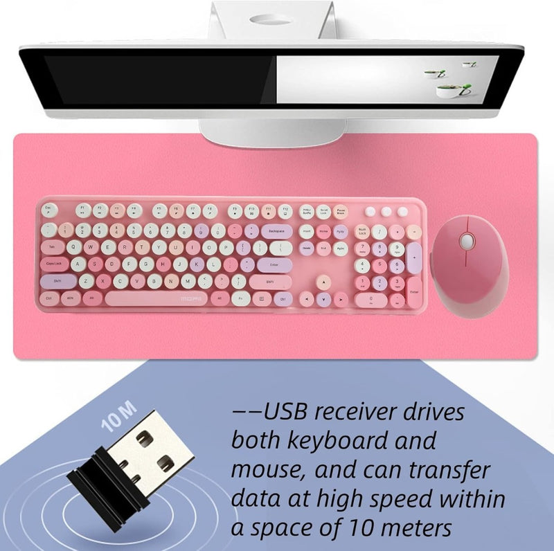 Wireless 2.4 GHZ Cute Keyboard and Mouse Combo