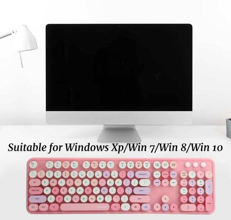 Wireless 2.4 GHZ Cute Keyboard and Mouse Combo