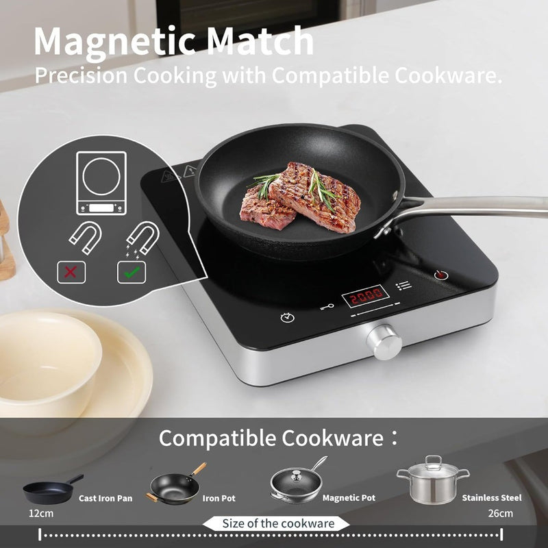 Portable Induction Hob 29 x 38cm 2000W