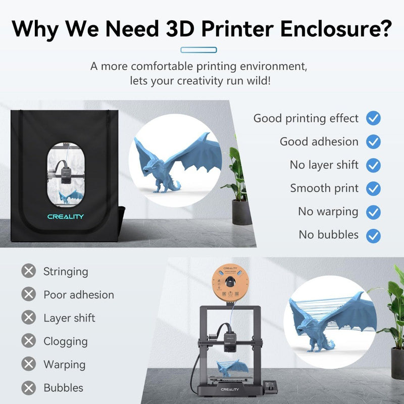 3D Printer Enclosure - 70x75x90cm - CREALITY