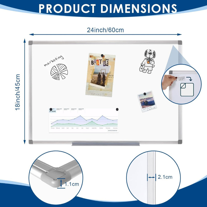 Magnetic Wall Whiteboard A2 / 60×45cm