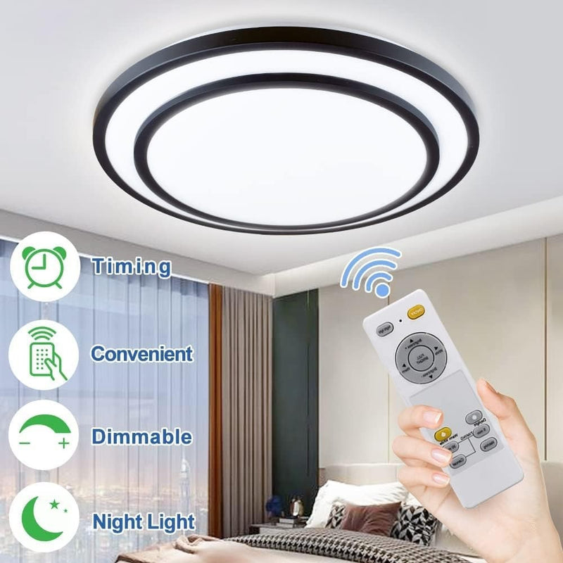 LED Ceiling Light 48W With Remote 49.5cm