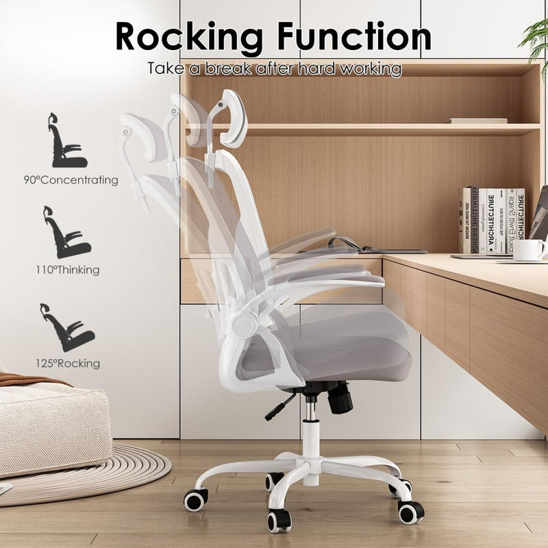 Ergonomic Office Chair w/ Headrest Armrests