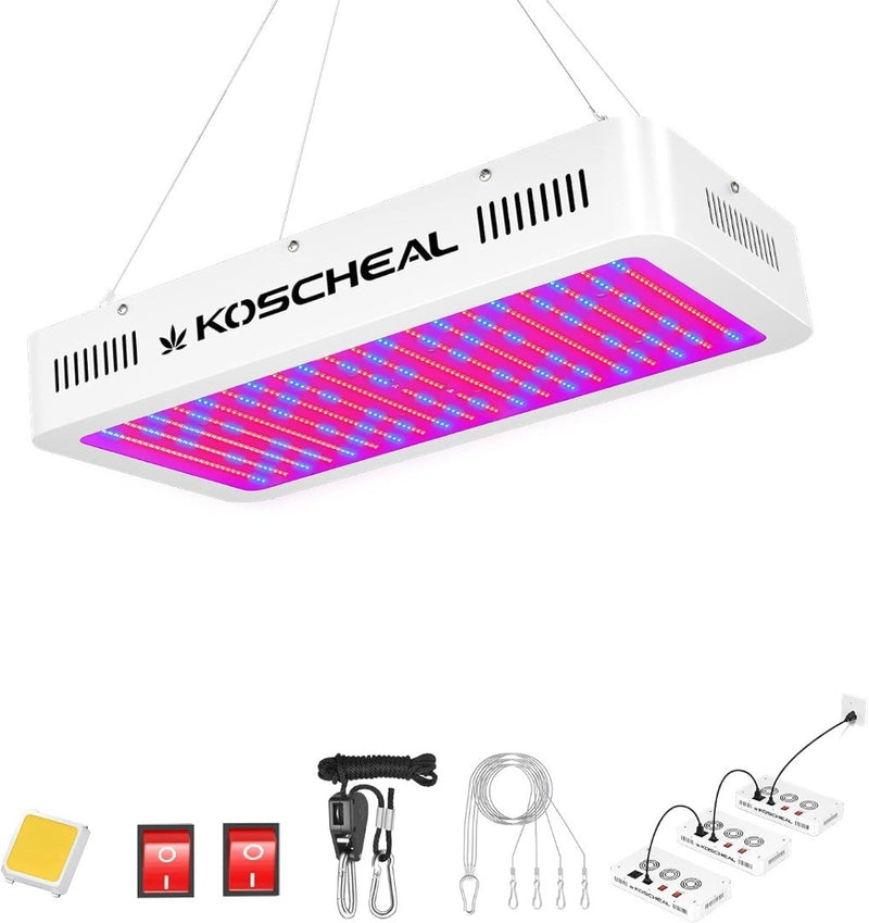 2000W LED Grow Light Full Spectrum with Samsung LM301B and UV LEDs KOSCHEAL