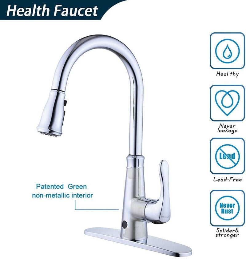 Double Sensor Pull-Down Mixer Tap Chrome