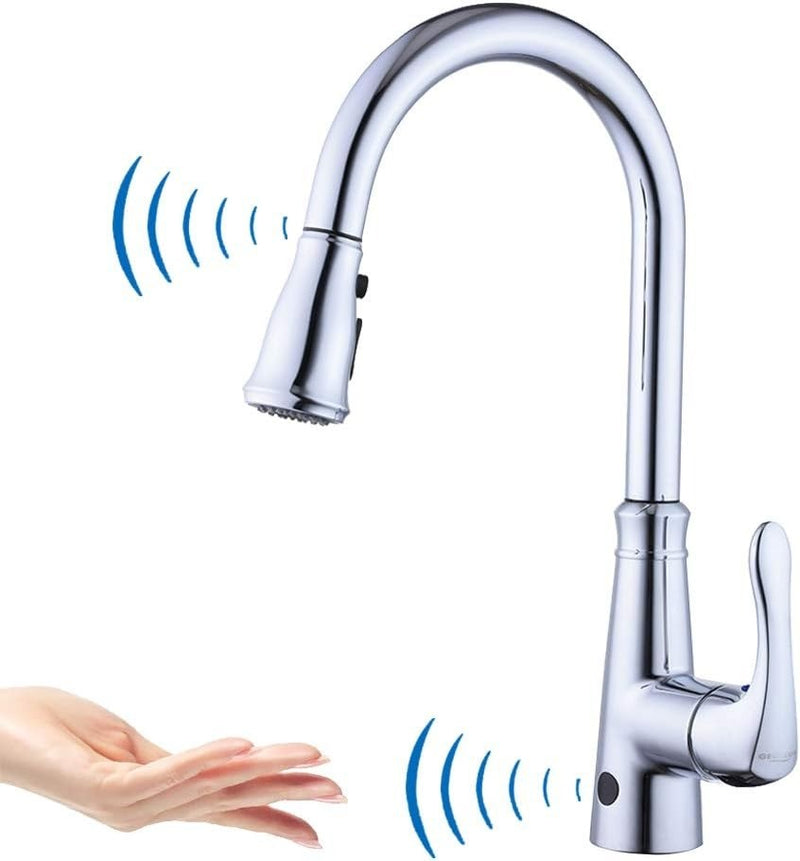 Double Sensor Pull-Down Mixer Tap Chrome