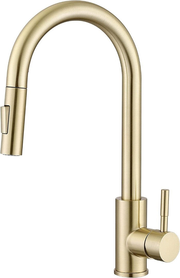 Assiniboine Brushed Gold Kitchen Sink Tap