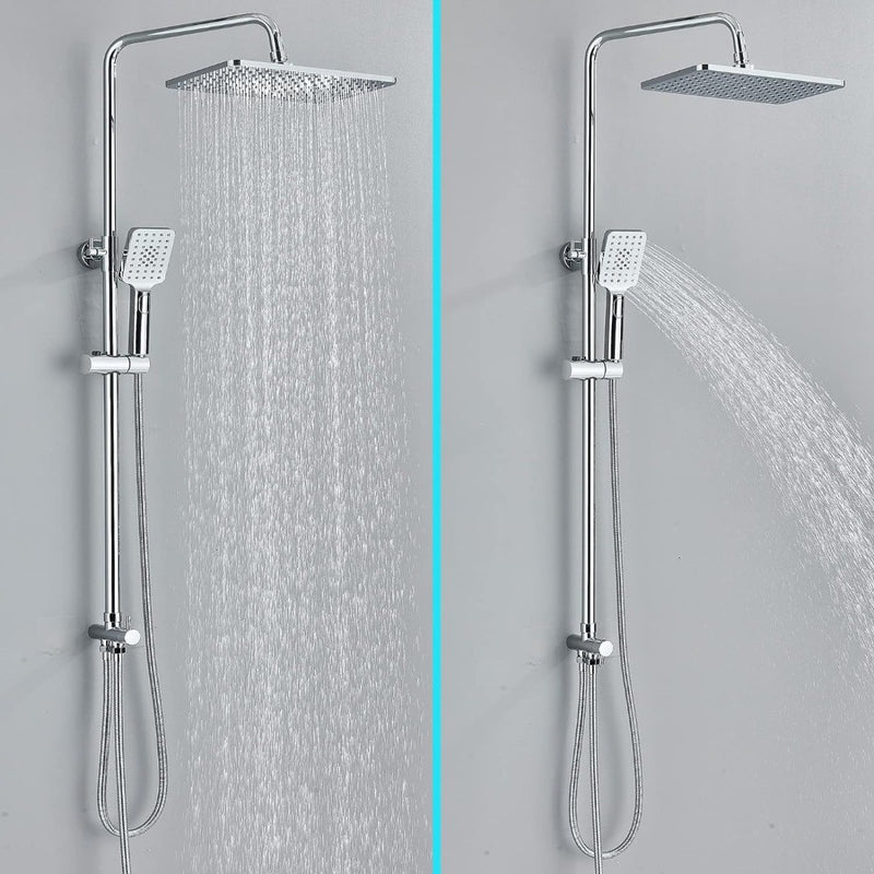 Rozin Shower System Set Chrome with Square Shower head