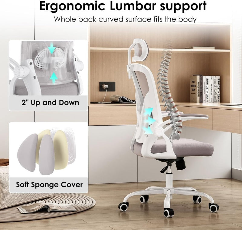 Ergonomic Office Chair w/ Headrest Armrests