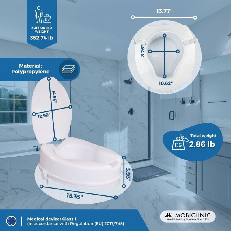 Mobiclinic®, Toilet Seat Riser, Model Titán