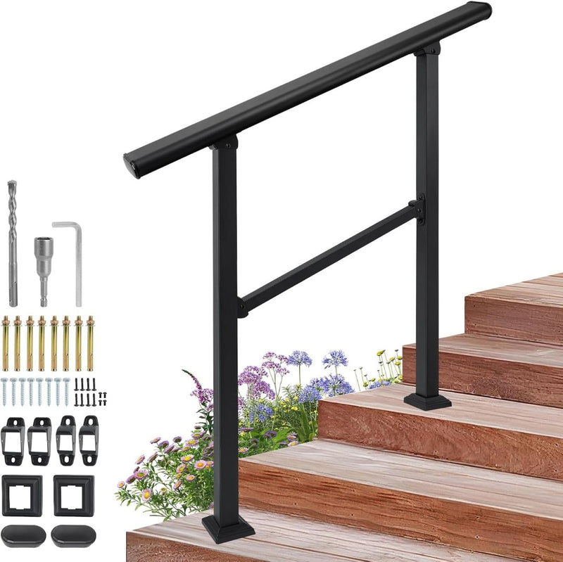 Handrails Outdoor Steps 3-4 Iron Stairs