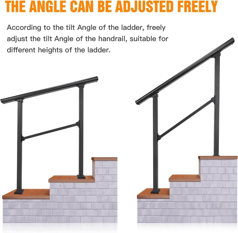 Handrails Outdoor Steps 3-4 Iron Stairs