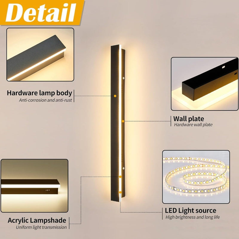 Outdoor Wall Lamp 100cm Brightness Adjustable