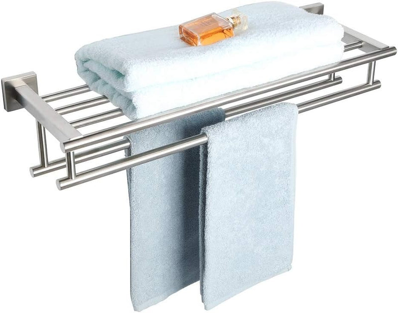 Brushed Nickel Wall Mounted Towel Rail