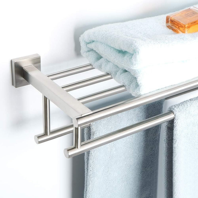 Brushed Nickel Wall Mounted Towel Rail