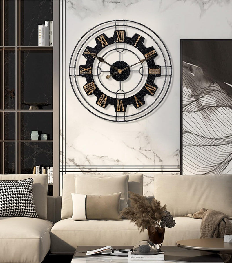 Large Metal Wall Clocks 20 Inch Decorative Modern