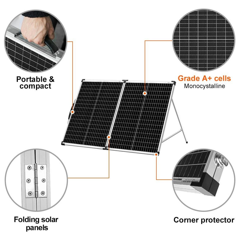 Portable Folding Solar Panel 100W DOKIO