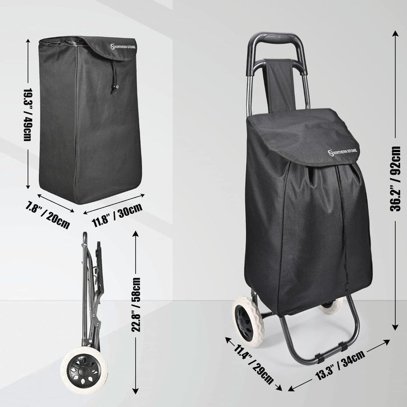 EPROSMIN Lightweight Wheeled Shopping Trolley