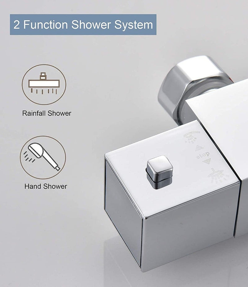 Bathroom Thermostatic Valve Shower Mixer Set