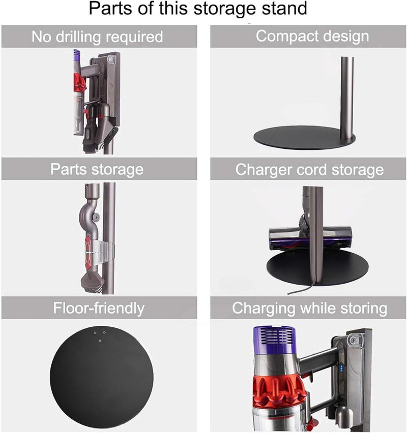 Vacuum Cleaner Stand and Accessory Holder