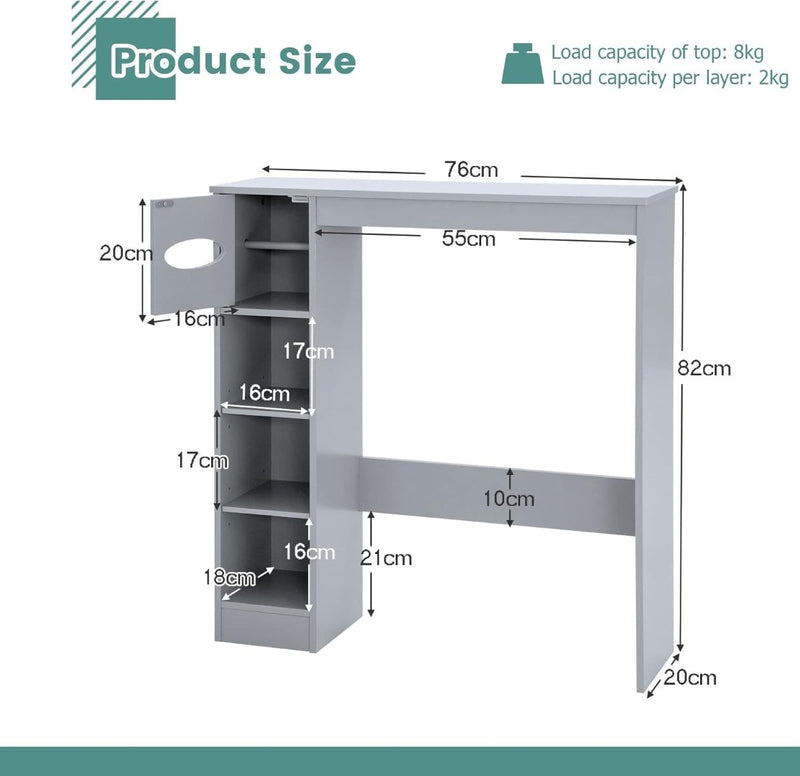 Over-The-Toilet Shelf Bathroom Storage Rack