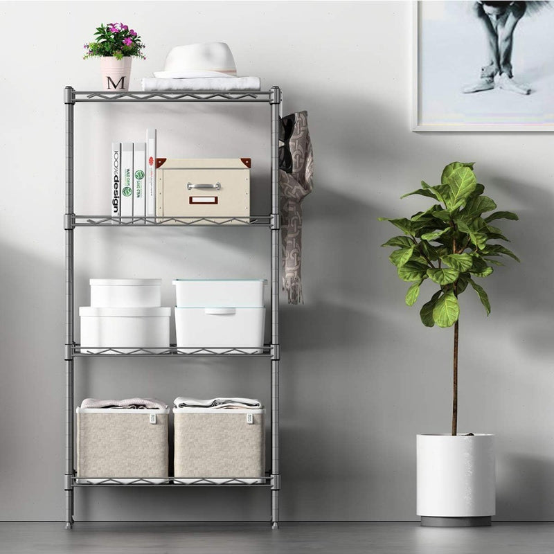 4 Tier Shelving Unit - 45x30x90cm - VOONEEN