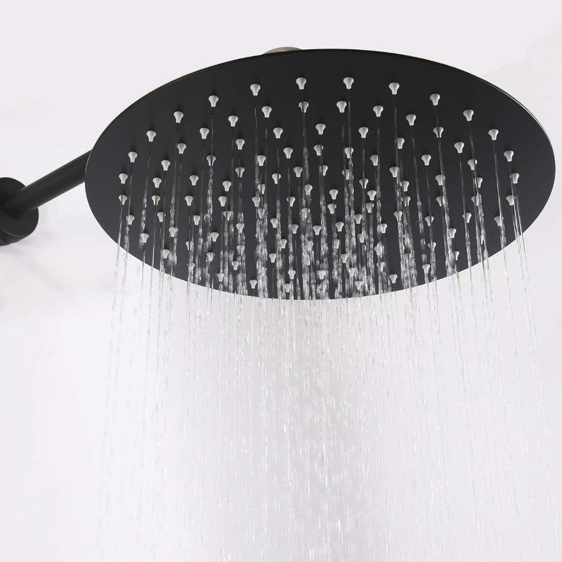 Brass Concealed Thermostatic Shower Set with 12inch Overhead & Handheld Shower