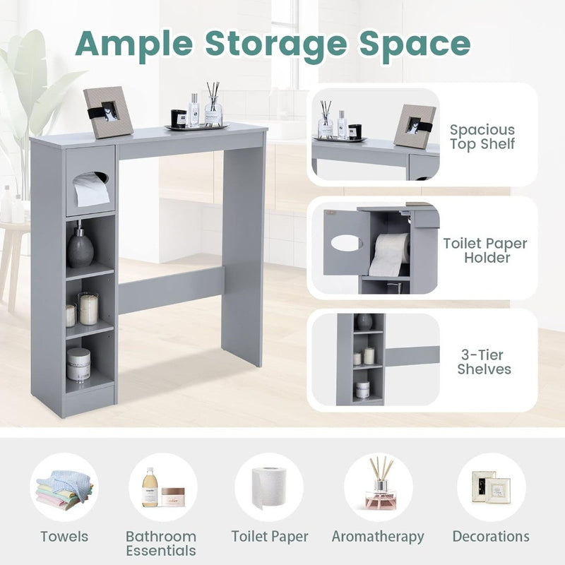 Over-The-Toilet Shelf Bathroom Storage Rack