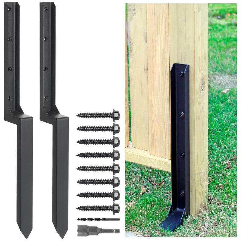 Steel Fence Post Repair Stakes - 2 Pack