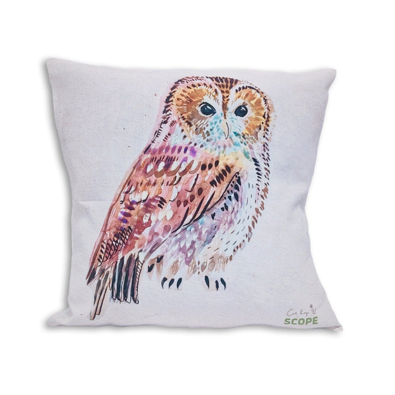 Woodland Animals Owl Cushion