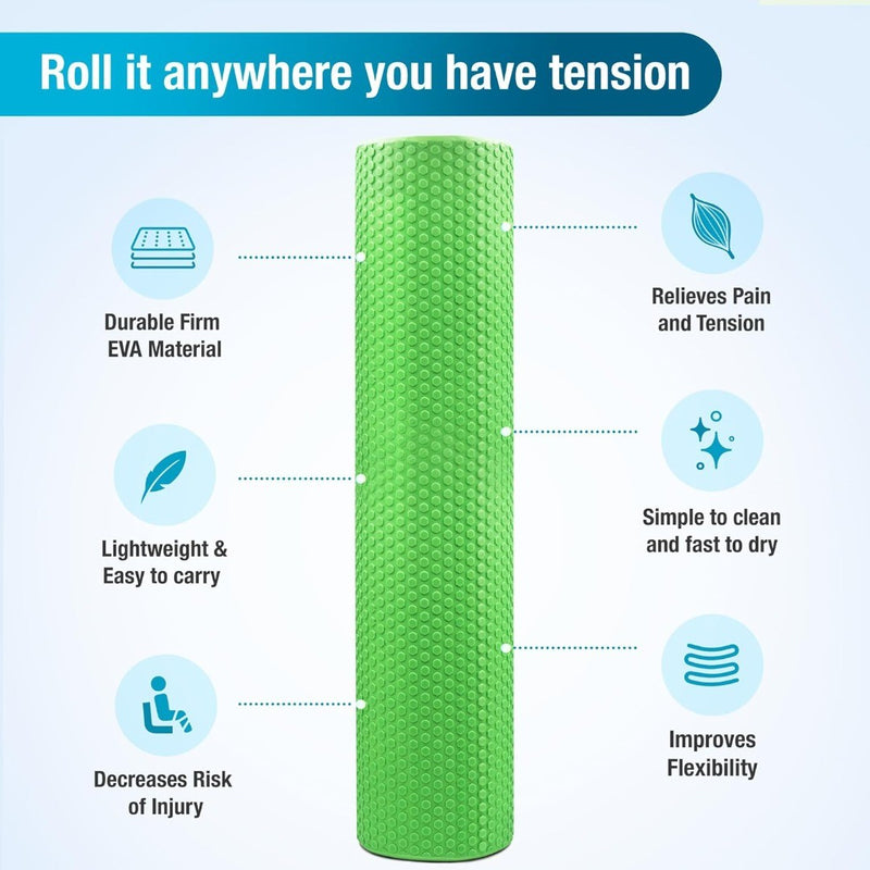 Beenax Foam Roller 90cm Green