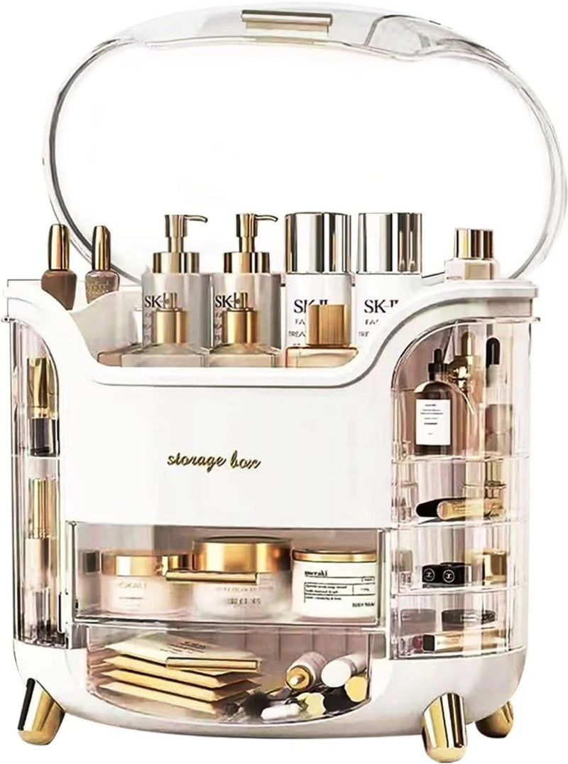 Makeup and Skincare Organiser with Clear Lid