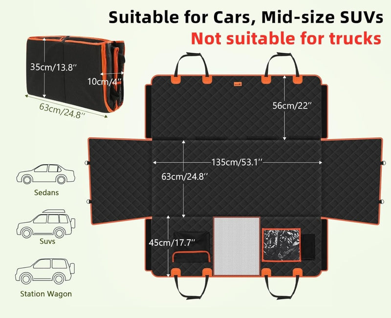 pecute Back Seat Extender for Dogs