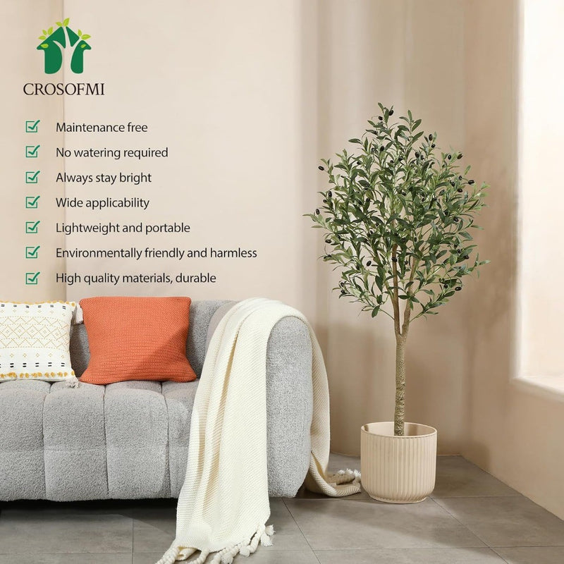 CROSOFMI Artificial Olive Tree