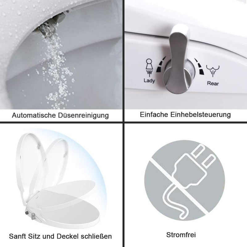 Toilet Seats Bidet with Self Cleaning Nozzle