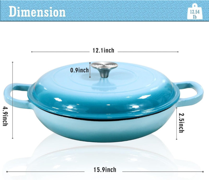 Cookwin Cast Iron Casserole Braiser