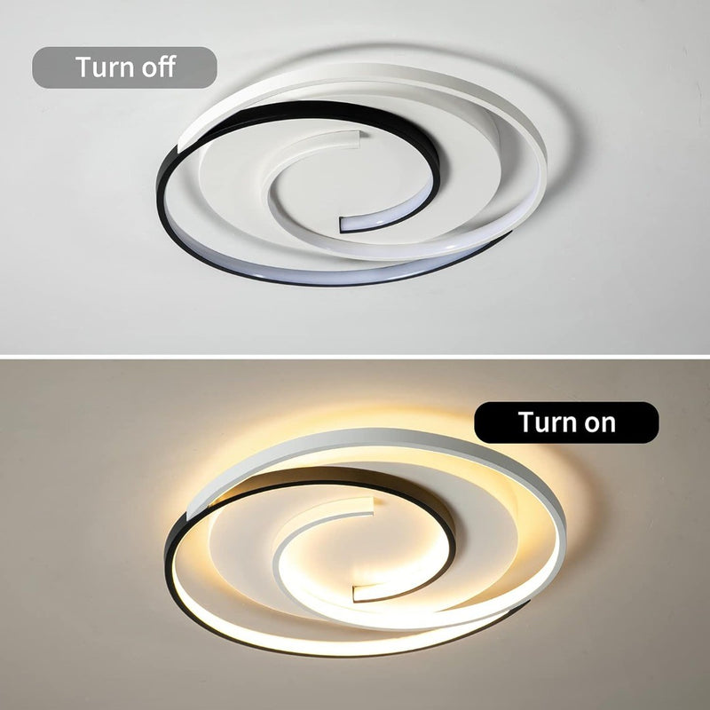 Modern LED Ceiling Light 36W 50cm with Remote Control Geometry Round