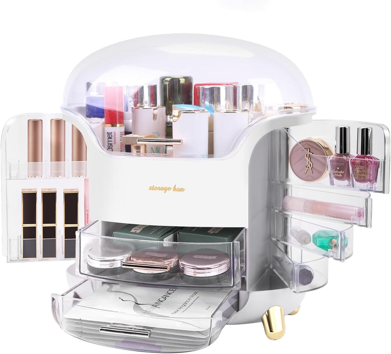 Makeup and Skincare Organiser with Clear Lid