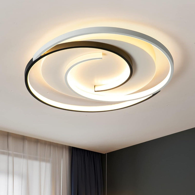 Modern LED Ceiling Light 36W 50cm with Remote Control Geometry Round