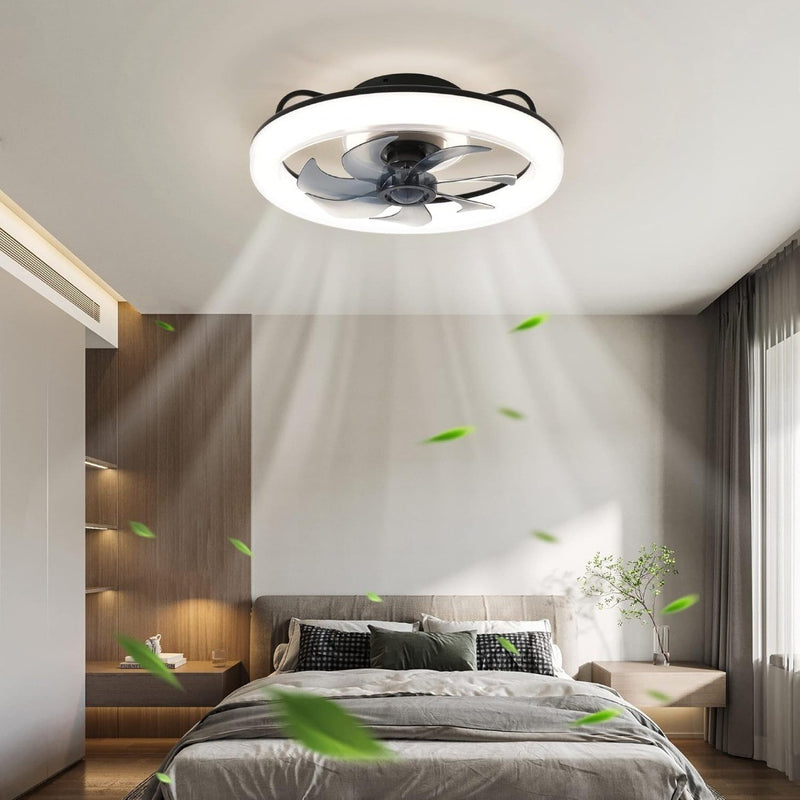 LED Ceiling Fan with App Control - Black