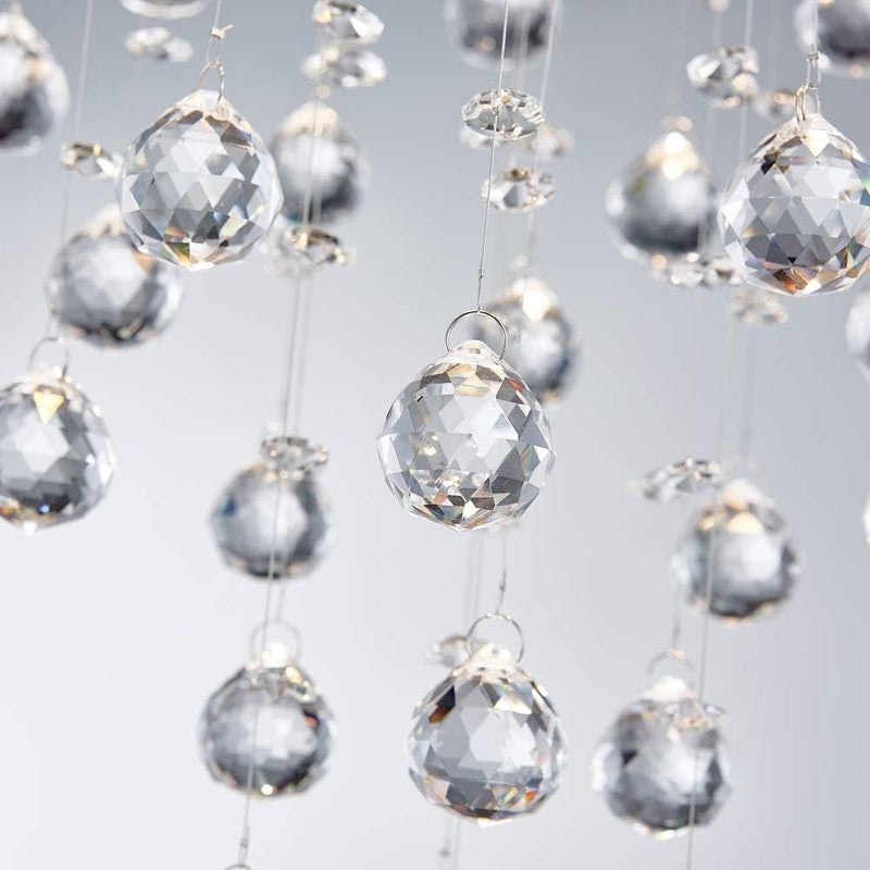 Bestier Modern Crystal Raindrop Chandelier