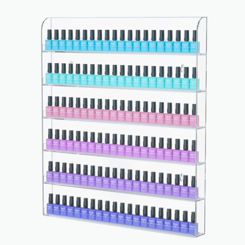 Acrylic Wall Mounted Nail Polish Display Stand