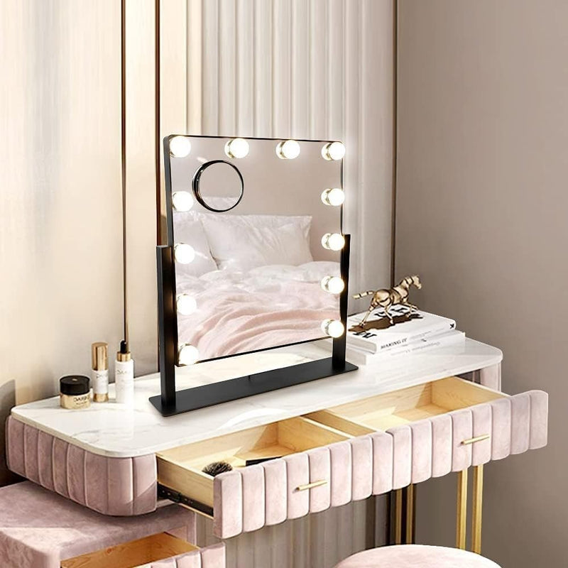 Depuley Hollywood Makeup Mirror with Lights 12pcs Dimmable LED